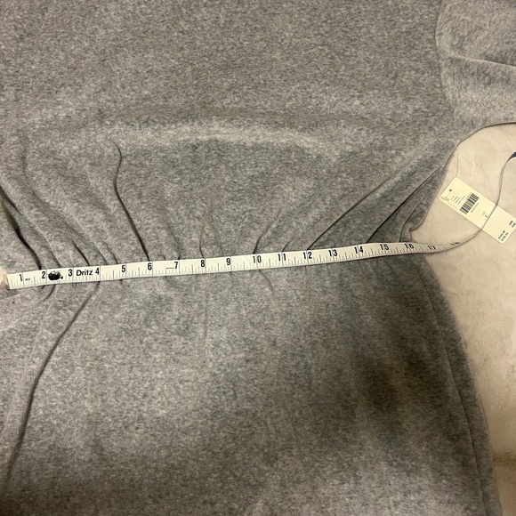 Anthropologie off-the-shoulder gray fleece dress - Picture 6 of 8